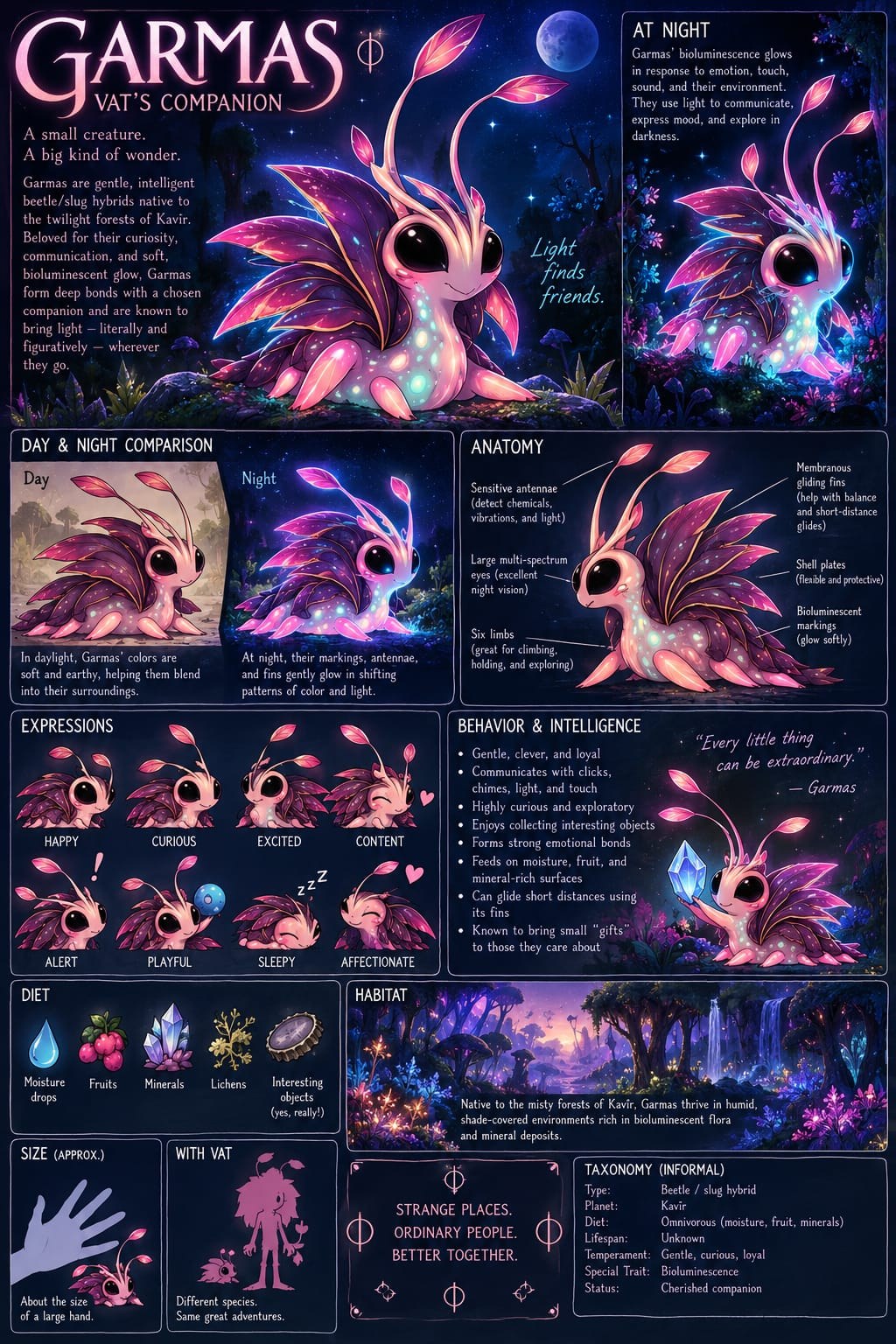 Garmas — Vat’s Companion — Media Directorate character sheet.