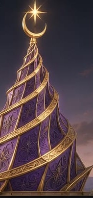 The Standard — the topper — Eight-sided graduated pyramidal spiral.